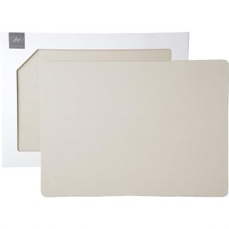 Tischset aus Kork in Linenoptik, unifarben linen